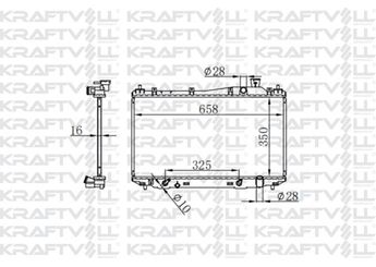 Su Radyatörü  KRAFTVOLL 08040044  19010PLCJ52 19010PMAE61 19010PMHE51