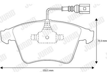 Fren Disk Balata Ön JURID 573160JC  7H0698151A 7H0698151C