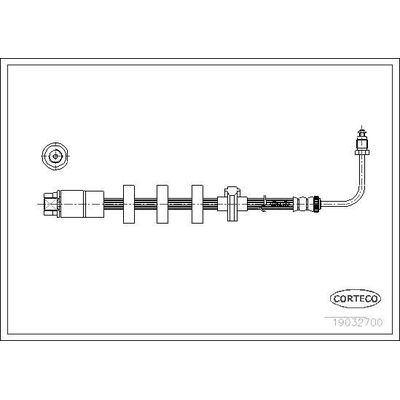 Fren Hortumu Arka Sağ veya Sol Peugeot 406 Coupe (S1/S2)(07.1997->)  PSA ORJINAL 480688