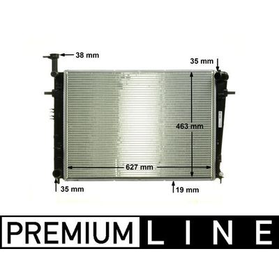 Su Radyatörü  Kia Rio (JB)(2005->)  MAHLE CR 1862 000P