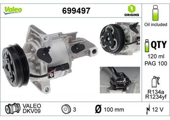 Klima Kompresörü  VALEO 699497  926000287R 9260000Q0E 92600-00Q0E
