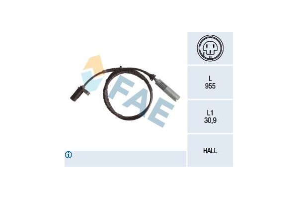 Abs Sensörü Arka Sağ veya Sol BMW 3 Serisi Coupe (E92)(2006->)  FAE 78139