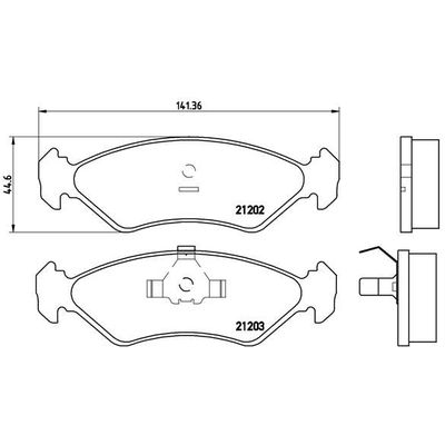 Fren Disk Balata Ön Ford Fiesta 3/5 Kapı (1996->)  BREMBO P 24 028