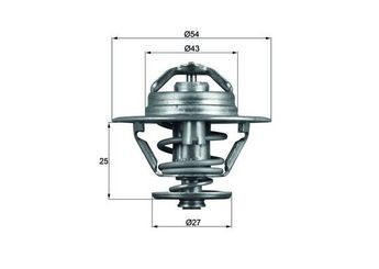 Termostat 79 °C  MAHLE TX 93 79D  4837166 7701042512 4828120 0000004828120 7303174 0000007303174 7303615 0000007303615 7301138 0007301138 60713535 0060713535 4569187 4655782 46557820 46741690 46843900 47030880 4750024 9161123 9 161 123 98463637 0000098463637 4684390 4703088 4703089 4770246 4823211 8096735 809 6735 1049195092 09161123 4500823 5000815791 7701044841 77 01 044 841 7701026647
