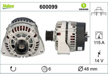 Alternatör  VALEO 600099  91549302 A0091549302 A0091544302 0091549302 101544002 0101544002 1621543002 A0101544002 A1611543402 A1611543602 91544302 0091544302 101545102 0101545102 A0101545102 1611543402 1611543602
