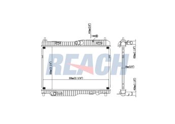 Su Radyatörü  RADISEN RR 69233  8V518005DD 8V518005DE 8V518005DF 1516268 1522383 1573215 1671390 1772863 1897436 8V51 8005 DD 8V518005DC 8V518005DG ME8V518005DG