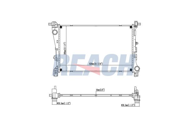 Su Radyatörü  DENSO DRM09046