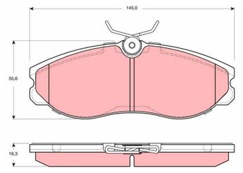 Fren Disk Balata Ön TRW GDB3313  410602X825 410609G526 41060-9G526 41060-2X825- 410600F025 41060-0F025