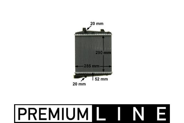 Su Radyatörü  Audi 80/90 4 Kapı (893)(08.1986->)  MAHLE CR 1186 000P