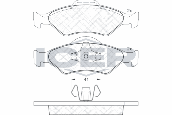 Fren Disk Balata Ön TWINS 16525