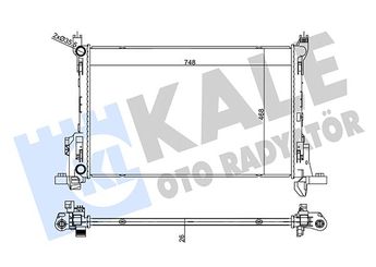 Su Radyatörü  KALE 356320  1307HN 1307.HN 214104344R 4422502 6000618061 93868353