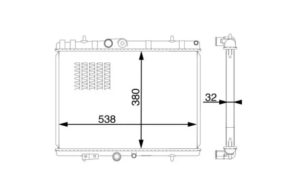 Su Radyatörü  Opel Astra L HB / Astra-e L HB (2021->)  MAHLE CR 1599 000S