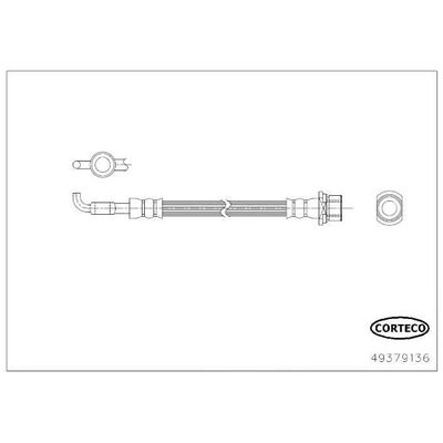 Fren Hortumu Arka Sağ veya Sol Toyota Yaris (KSP9/SCP9/NLP9)(2009->)  CAVO C901 722A