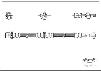 Fren Hortumu Arka Sağ veya Sol CORTECO 19032713  19032713 9094702551 9094702941