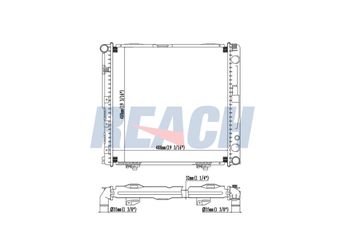 Su Radyatörü  ORİS MVW089034  A1245008703 1245000103 1245000203 1245008703 A1245000103 A1245000203