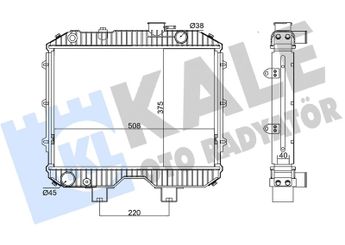 Su Radyatörü  KALE 361705  2531029010 25310 29010 2531025300 37411301010 3741-1301010 37411301012 3741-1301012