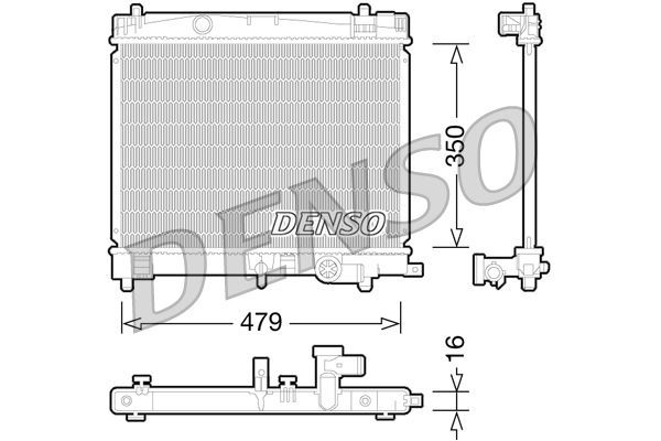 Su Radyatörü  DENSO DRM50078