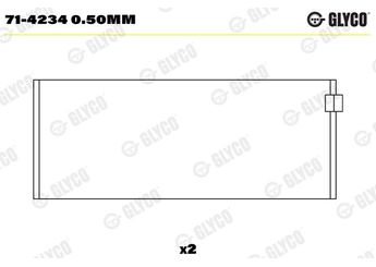 Kol Yatak (0.50)  GLYCO 71-4234 0.50mm  VM96A VM07B VM82A VM80A WM84A