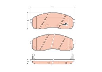 Fren Disk Balata Ön TRW GDB3433  K58A3323Z K56B3323Z 0K56B3323Z 0K58A3323Z