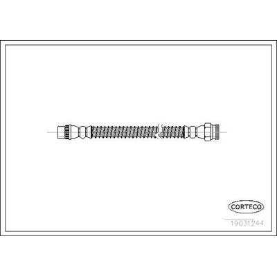 Fren Hortumu Arka Sağ veya Sol Citroen C3 (04.2002->)  WALBURG WBH0312
