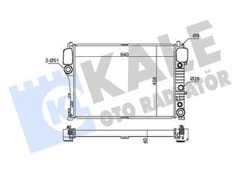 Su Radyatörü  KALE 345970  30741156 2215000003 2215000203 2215000503 2215002603 2215003103 A2215000003 A2215000203 A2215000503 A2215002603 A2215003103