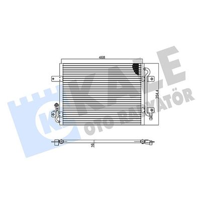 Klima Radyatörü  Fiat Albea (2004->)  KALE 190800