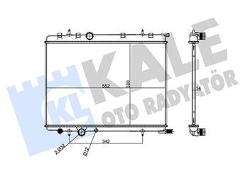 Su Radyatörü  KALE 243300  214105423R 9647420880