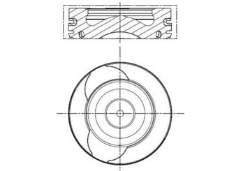 Piston (76.00MM-STD)  GOETZE 87-71953-STD  8712340024 6070300717 607 030 07 17 6070300817 607 030 08 17 6070300917 607 030 09 17 A6070300717 A607 030 07 17 A6070300817 A607 030 08 17 A6070300917 A607 030 09 17 120A11104R 120A13419R 120A17296R 120A18001R 120A18448R 120A18564R