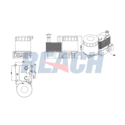 Motor Yağ Soğutucu  Ford Tourneo Connect (TC7)(2002->)  VEKA 45-1902