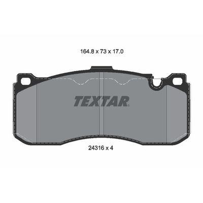 Fren Disk Balata Ön MINI Roadster (R59)(2012->)  TEXTAR 2431601