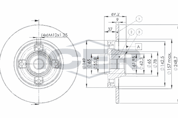 Fren Disk Ayna Arka Sağ ve Sol GOODYEAR 103139