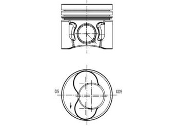 Piston (80.01MM-0.50)   SONNE 732KR06902  38107065LC 038 107 065 LC 38107065LE 038 107 065 LE 38107065LG 038 107 065 LG
