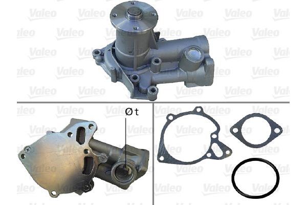 Devirdaim Su Pompası  Mitsubishi L 200/300/400 (P00)(1986->)  VALEO 506778