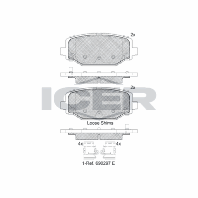 Fren Disk Balata Arka AYD 60635A