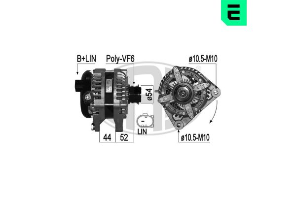 Alternatör  Land Rover Range Rover Evoque (2011->)  ERA 209324A
