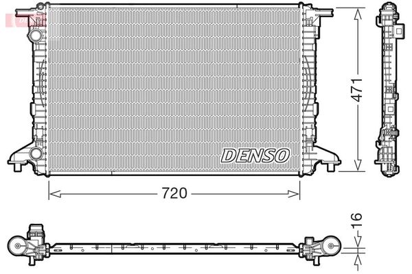 Su Radyatörü  Audi A5 Coupe (F5P)(10.2019->)  DENSO DRM02049