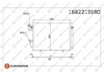 Klima Radyatörü  EUROREPAR 1682219680  1682219680 7812A210