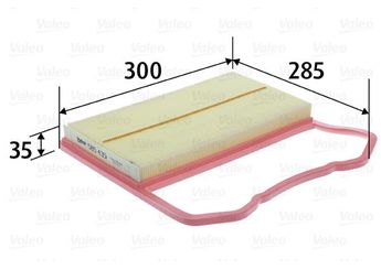 Hava Filtresi  VALEO 585435  4C129620C 04C129620C