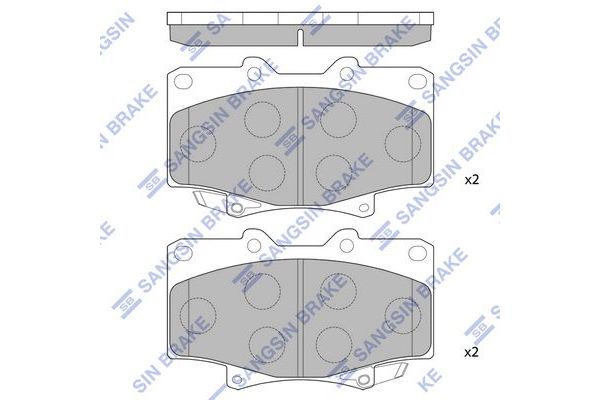 Fren Disk Balata Ön Toyota Land Cruiser Station (J8)(1990->)  SANGSIN SP1217