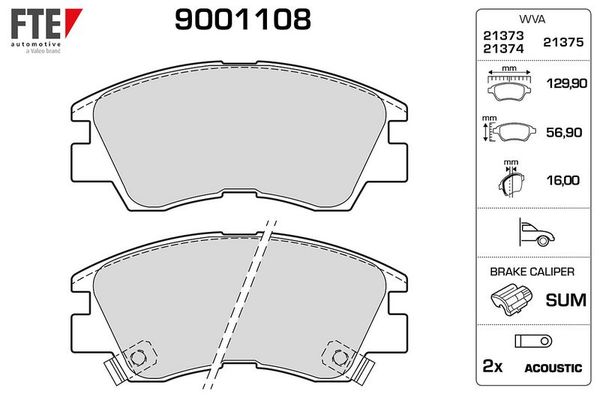 Fren Disk Balata Ön FTE 9001108
