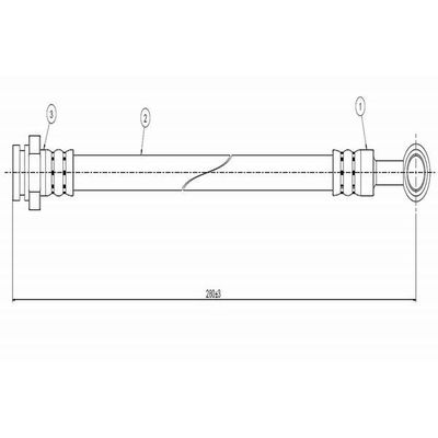 Fren Hortumu Ön Sağ veya Sol CAVO C800 341A