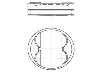 Piston (75.00MM-STD)  TIK 1T751100-STD  1310121040 13101 21040