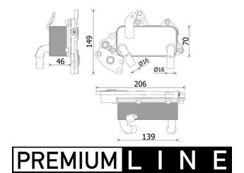 Motor Yağ Soğutucu  MAHLE CLC 230 000P  3C0317037B