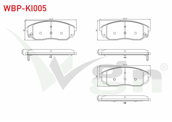 Fren Disk Balata Ön WGN WBP-KI005  