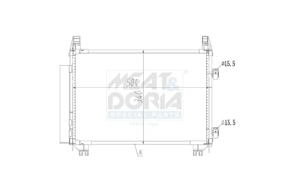 Klima Radyatörü  Toyota Yaris (KSP9/SCP9/NLP9)(2009->)  MAHLE AC 793 000P