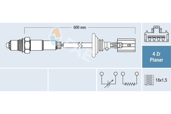 Oksijen (Lambda) Sensörü  Volvo C70 Cabriolet (02.1999->)  FAE 77611