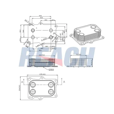Motor Yağ Soğutucu  Alfa Romeo Giulietta (191)(2010->)  BSG 25-506-018