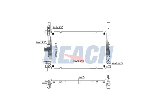 Su Radyatörü  Ford C-MAX (CEU)(2015->)  VEKA 16-3223