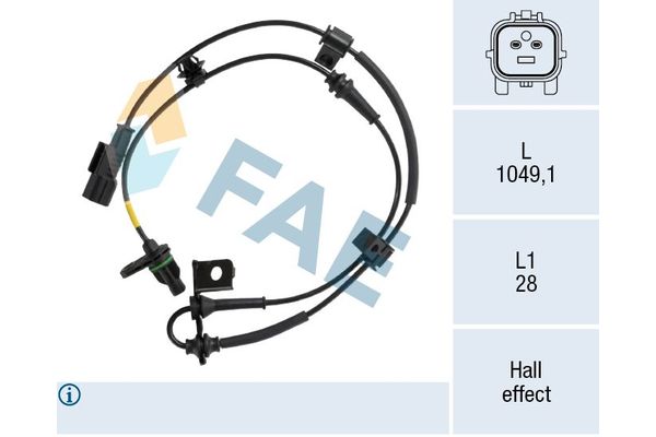 Abs Sensörü Ön Sol Hyundai Tucson (TL)(09.2015->)  HELLA 6PU 358 219-271