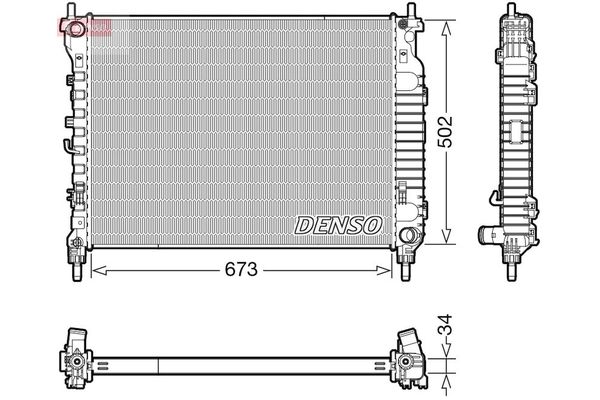 Su Radyatörü  DENSO DRM20125